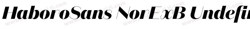 HaboroSans NorExB Undefined字体转换